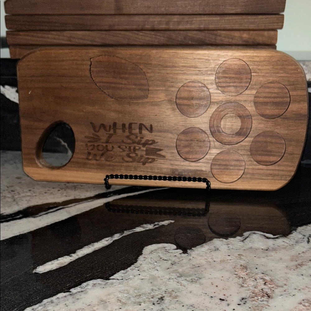 Wooden Shot Glass Holder